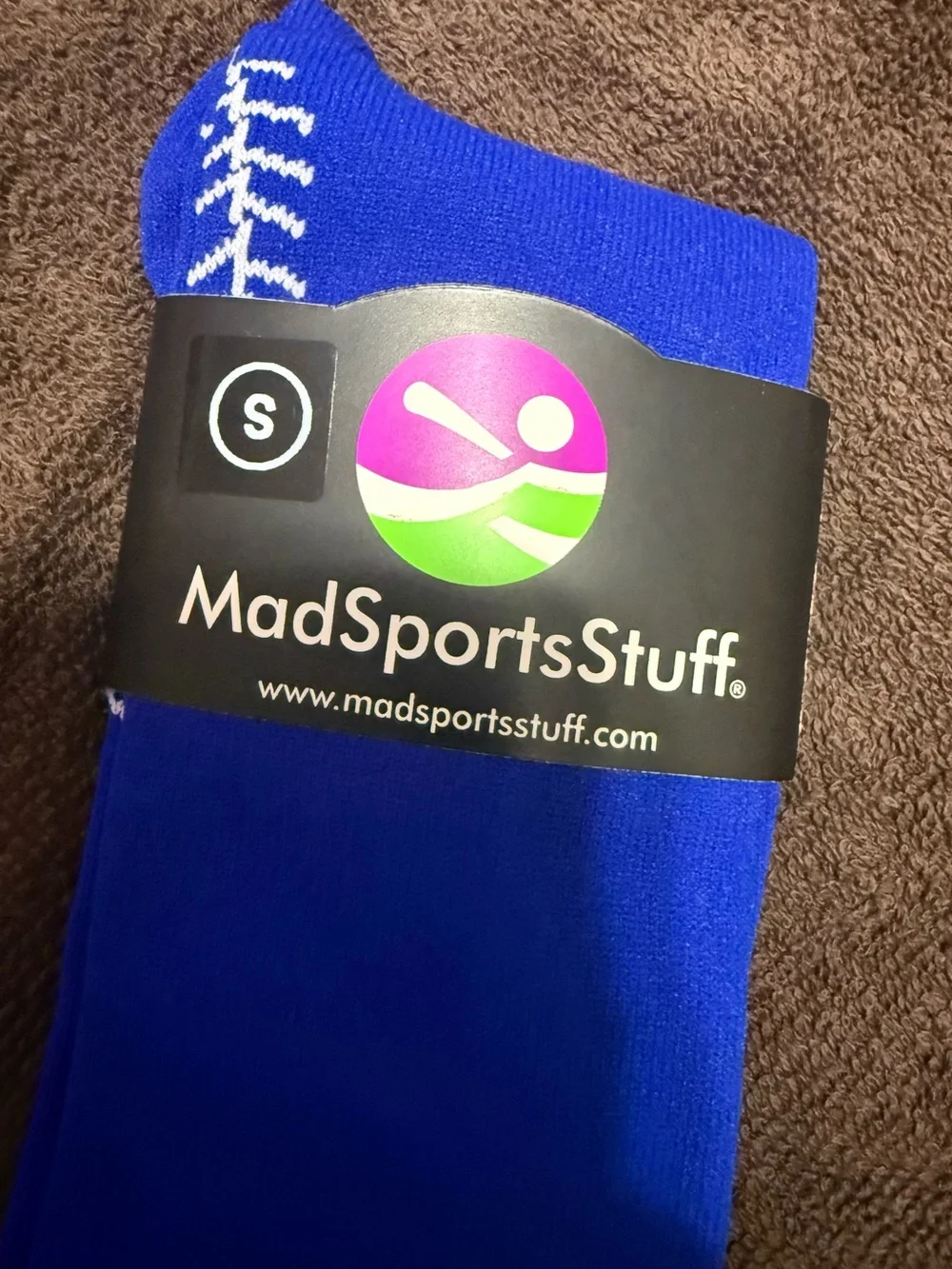 Women's Softball Crew Socks - Royal Blue - Size Small